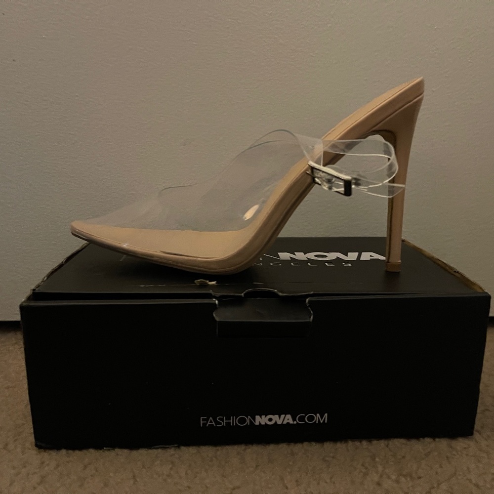 Clear sling heel